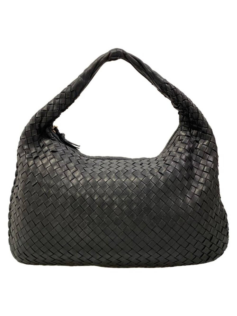 Bottega Veneta Handbag Intrecciato Black Leather